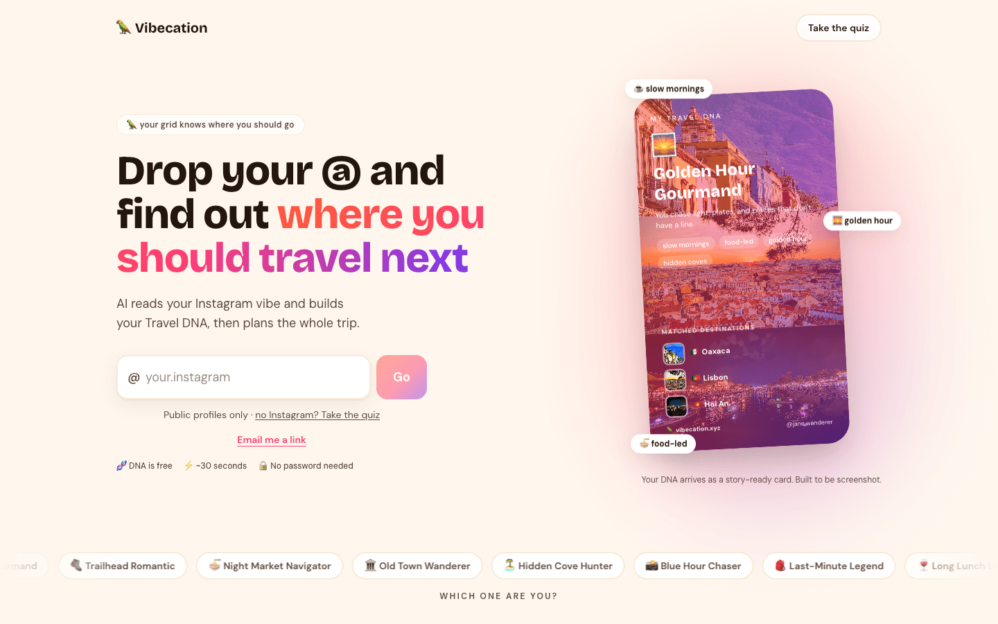 Vibecation screenshot